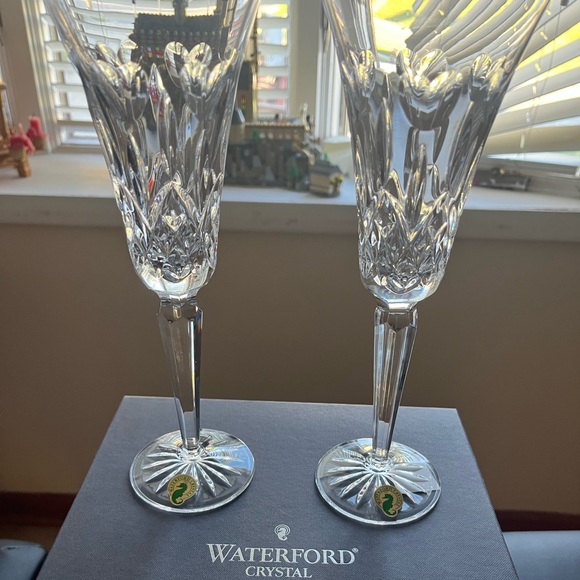 Waterford Crystal Toasting Flutes - Picture 2 of 5